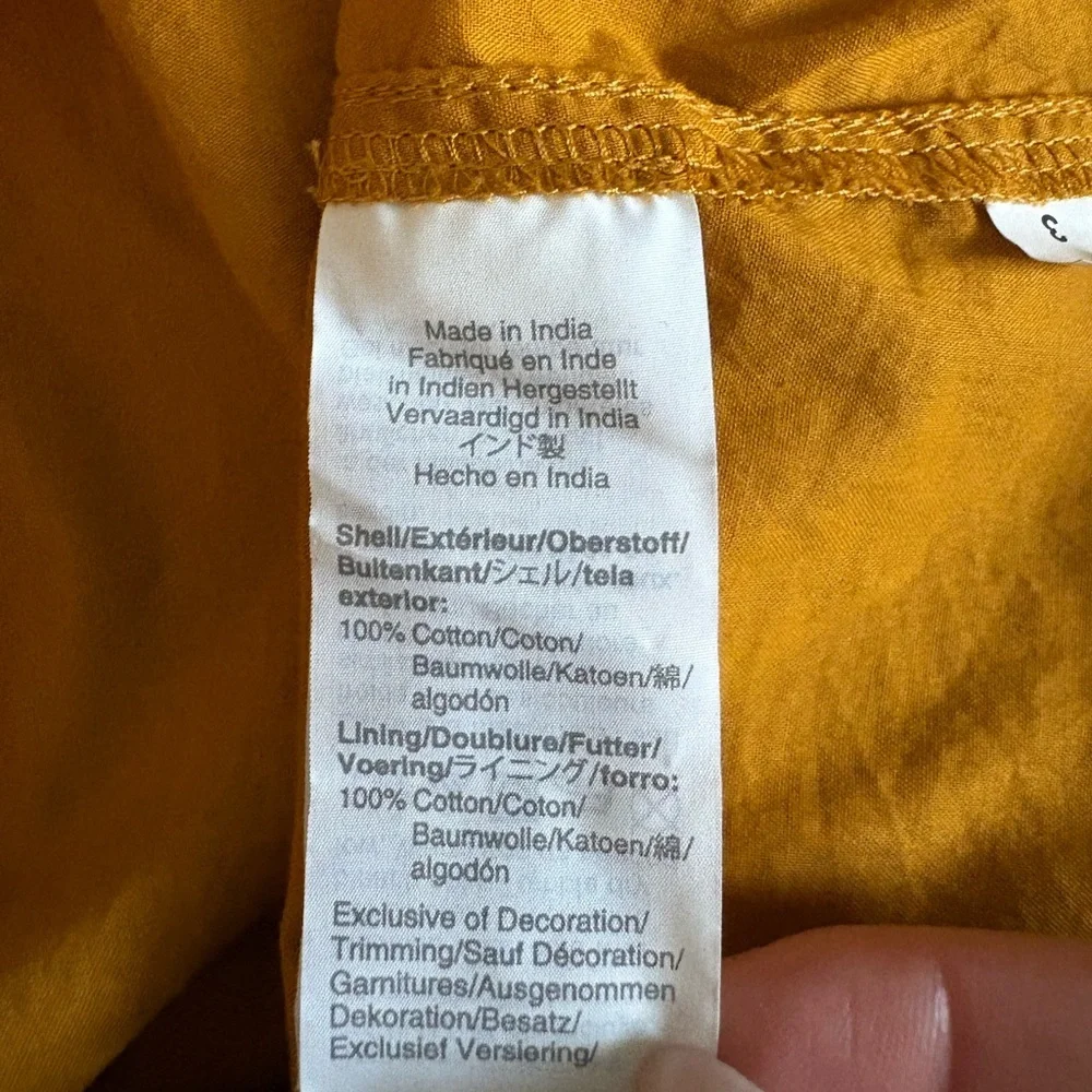 NWT J. Crew Mustard Midi Dress with Ruffles, Point Sur brand